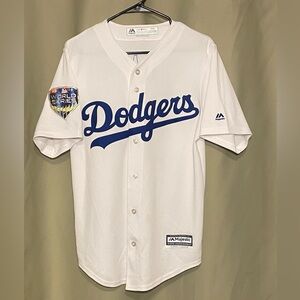 Dodgers Justin Turner  2018 World Series Coolbase Player Baseball Jersey S